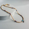 Labradorite, Baroque Pearl & Golden Hematite Necklace II